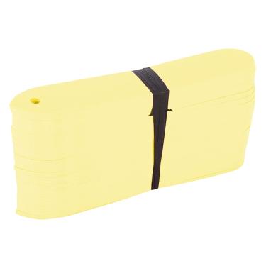 Imagem de marcador de estacas de jardim à prova d'água para flores,100 peças de etiquetas plásticas para plantas, sementes de viveiro, enfeites de jardim e enfeites de meia de férias(yellow)