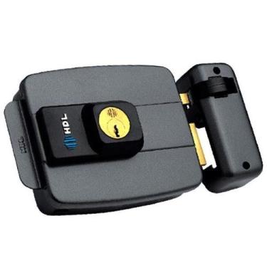 Imagem de Fechadura elétrica c-90 Hdl, Cinza, Fechadura c-90 dupla, Aço plástico