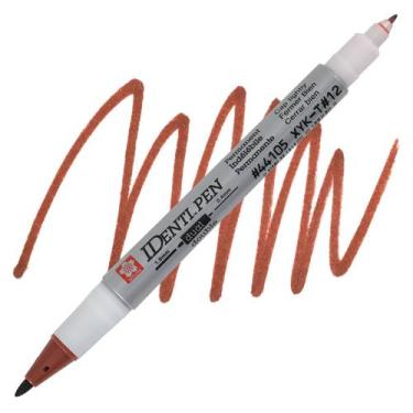 Imagem de Caneta Permanente Identi Pen Marrom com 02 Pontas Sakura