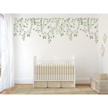 Imagem de Adesivo de Parede Folhagens e Folhas Verdes Roda Teto - Colakoala Ades