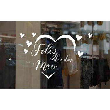Imagem de Adesivo  Feliz dia das mães Decoração de Lojas e Vitrine - Colakoala A