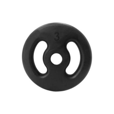 Imagem de Anilha Ferro 3kg Musculação Academia Fitness - Rei do Fitness