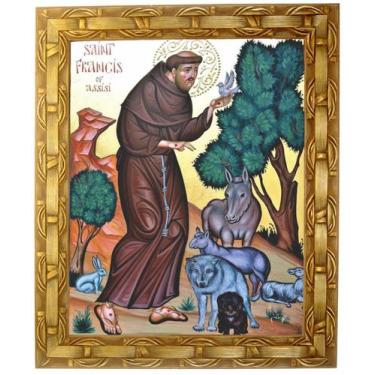 Imagem de Quadro de São Francisco de Assis, Mod. 04, 30x25cm. Angelus