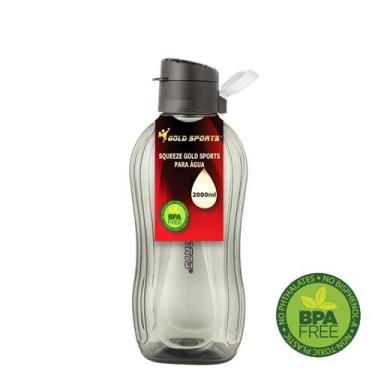 Imagem de Garrafa Squeeze Gold Sports Resistente - BPA FREE 2000ml, Único, Uniss