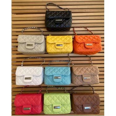 Imagem de Bolsa Feminina Ombro Transversal Alça Corrente - MANU SHOES, Preto, 1k
