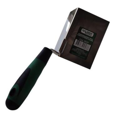 Imagem de Desempenadeira inox canto externo massa drywall steel wood frame naube