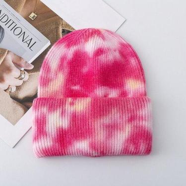 Imagem de Touca De Inverno Feminino Moda Tie Dye ELASHOPP