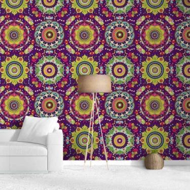 Imagem de Papel de Parede Mandalas - QCola, 0,60 x 2,50 metros