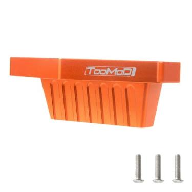 Imagem de TOOMOD CW-01 Aluminum Front Lower Arm Mount for 1/12 Tamiya CW01 Lunch Box Midnight Pumpkin Chassis Upgrades Parts（Orange）