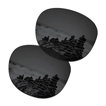 Imagem de SmartVLT Lentes de reposição masculinas pretas invisíveis para óculos de sol Oakley Pitchman R OX8105 / OO9439