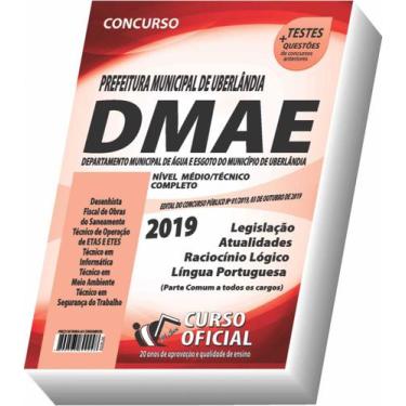 Imagem de Apostila Dmae Uberlândia - Nível Médio E Técnico - CURSO OFICIAL