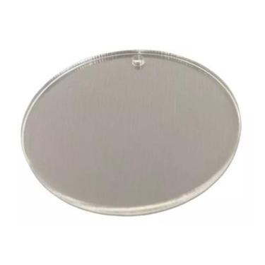 Imagem de Base 6cm Com 1 Furo Redonda Acrílico Chaveiro Medalha 20pcs - AGV Cria