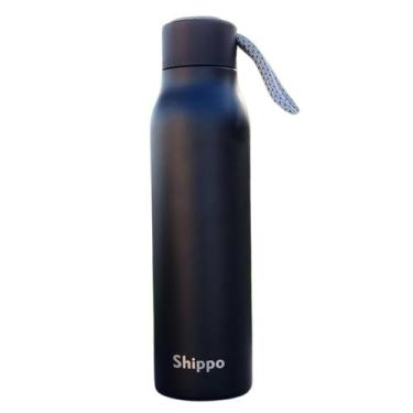 Imagem de Garrafa Térmica Inox 600ml - Preto - Shippo