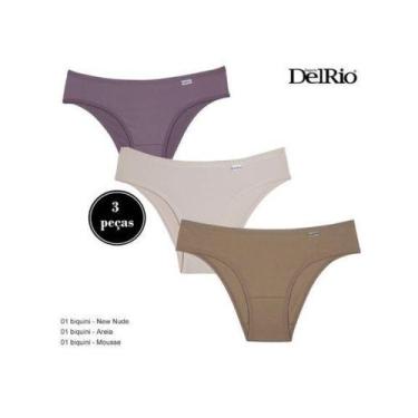 Imagem de Kit Com 3 Calcinhas Biquíni DelRio - Ref. 51364