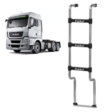 Imagem de Escada Traseira para Cabine MAN TGX Longa 3 Degraus 1432mm - Fabbof