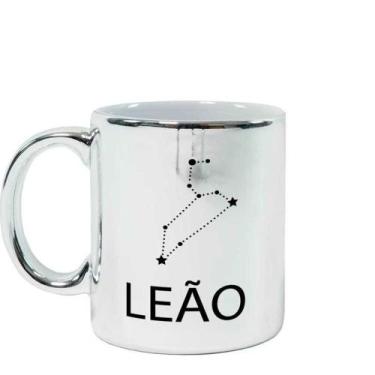 Imagem de Caneca Cromada Signo Leão - Estamparia Shelby