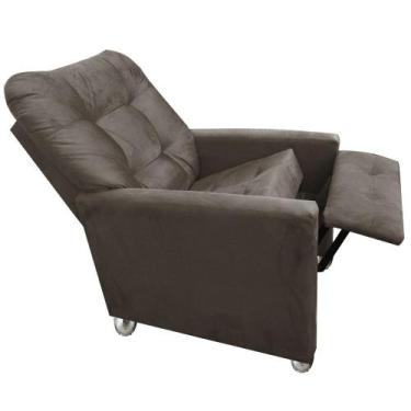 Imagem de Poltrona Do Papai Reclinavel Pallas Marrom  - Moveis Aguias