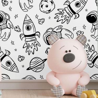 Imagem de Papel De Parede Adesivo Infantil Universo N017079 0,58X3M - Adesivo BR