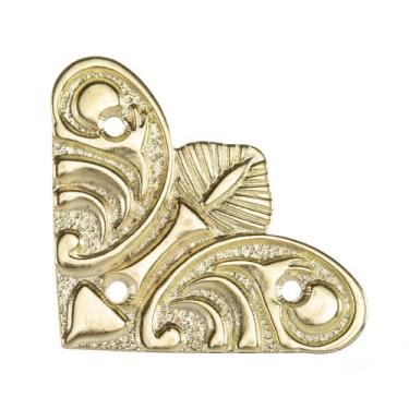 Imagem de Cantoneira Grande Mariposa 4 Peças Metal Decoração Caixas Mdf Artesana