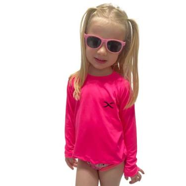 Imagem de Blusa de menina infantil com proteção Uv solar 50+ Manga Longa - Virtu
