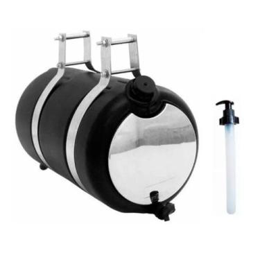 Imagem de 1 Corote De Agua 26L Espelhado Com Suporte + Saboneteira - NICOLINI CA