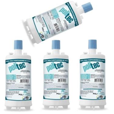 Imagem de Kit 4 Filtro Refil Purificador Agua Esmaltec Acqua 7 Purágua - POLICAR
