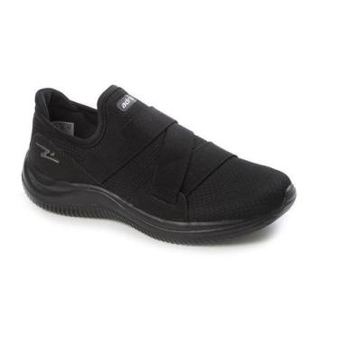 Imagem de Tênis Esportivo Feminino Adrun Fit 8411F-002 Preto, Preto, Mulher, 35