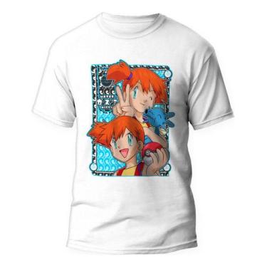 Imagem de Camiseta Misty Anime Pokemon Horsea Camisa 100% Algodão - Kamisetas Ot