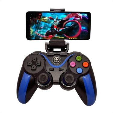 Imagem de Controle Manete Gamepad Bluetooth Compatível Android Ios Pc - Altomex,