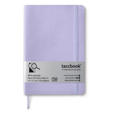 Imagem de Caderno Pautado taccbook Roxo (pastel) 14x21 Flex