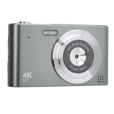 Imagem de Câmera Digital 48MP 4K, Câmera CCD retrô, Câmera Digital SLR para Fotografia, Zoom 16x, Tela IPS de 2,4, Flash Integrado, Foco Automático, Câmeras de Vídeo Vlogging para Viagens