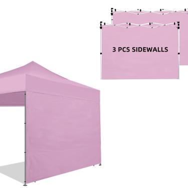 Imagem de Joramoy Paredes Laterais De Tenda De Dossel Para Dossel Pop-Up 10×10, Pacote Com 3 Paredes De Proteção Solar Instantâneas, Parede De Sombra De Dossel À Prova D'Água E Com Proteção Uv, Paredes Latera