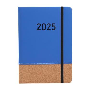 Imagem de KiBcsLic Caderno planejador 2025, planejador acadêmico, presente, agenda organizadora de compromissos, planejador diário de horas para a escola, Azul