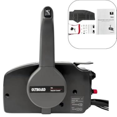 Imagem de Caixa de controle remoto para barco 703-48207-17 703-48230-14 703-48203-15 Conjunto de caixa de controle remoto externo com 10 pinos, adequado para motores de popa Yamaha