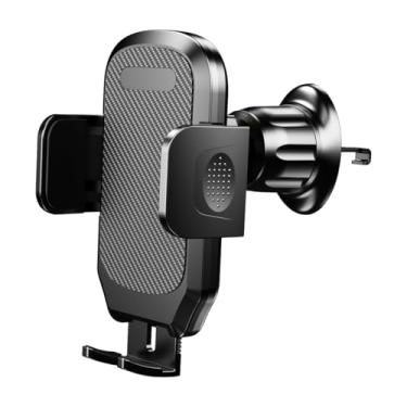 Imagem de BESULEN Suporte de telefone de carro com clipe de gancho de metal, suporte de celular para saída de ar de veículo sem as mãos, braçadeira de montagem de smartphones para painel de para-brisa,