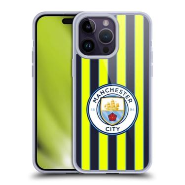 Imagem de Head Case Designs Capa de gel macio oficialmente licenciada pelo Manchester City Man City FC Away 2024/25 compatível com Apple iPhone 14 Pro Max