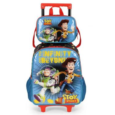 Imagem de Mochila Escolar Infantil ToyStory Azul e Lancheira
