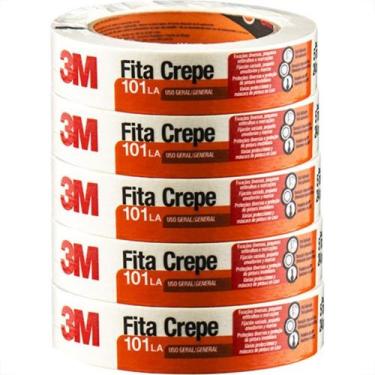Imagem de Fita Crepe 3M Uso Geral 101La 24X50M Hb004572374 - Kit C/5