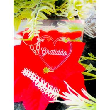 Imagem de Chaveiro 36 unidades Coração acrílico cristal, decoração, festa - MAVI