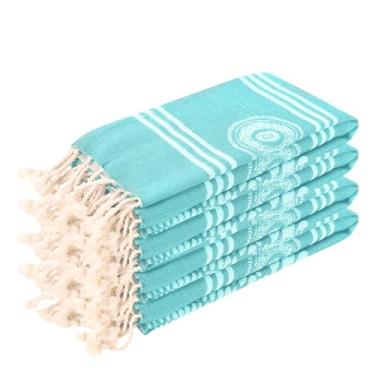 Imagem de Organix Toalha de praia Fouta turca 100% algodão, pacote com 24, 71 cm x 152 cm, toalha de banho de secagem rápida sem areia, toalha de viagem leve extra grande para adultos, absorvente macio e