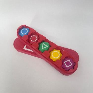 Imagem de Jogo koreano Gonggi 5 Marias - epiclab, Vermelho