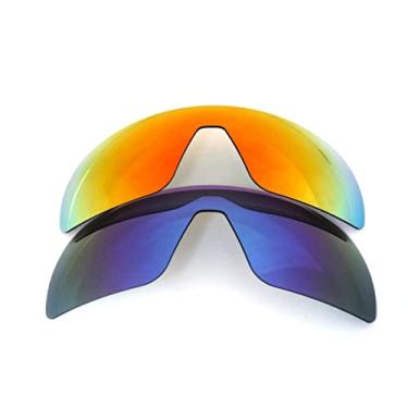 Imagem de Lentes de reposição Galaxy para óculos de sol Oakley Sutro OO9406 (não ajuste asiático ou modelo lite), seleção múltipla. (_Azul/Vermelho)