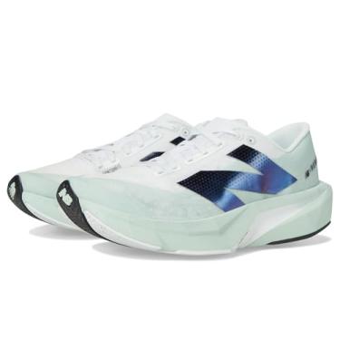 Imagem de New Balance Fuelcell Rebel V4 Tênis de corrida feminino, Cinza de argila/branco/preto, 12 Wide