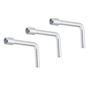 Imagem de HARFINGTON 3 peças Chave de soquete sextavada aberta angular em forma de l 8 mm de aço carbono métrico chave de soquete de 6 pontos para reparo geral, tubulação de bicicleta, manutenção de carro, faça