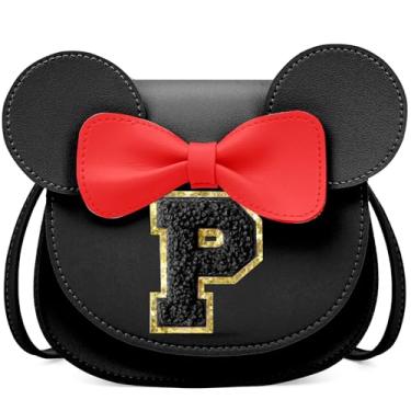 Imagem de OYLOLA Presentes de aniversário para meninas de 3, 4, 5, 6, 7 e 8 anos, bolsa infantil para meninas pequenas, presente para meninas, Preto e preto, P