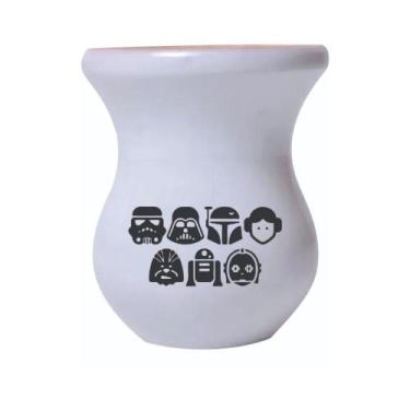 Imagem de Cuia De Madeira Branca Personalizada Star Wars mod.03 - Mix atacadista