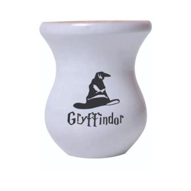 Imagem de Cuia De Madeira Branca Personalizada Harry Potter mod.04 - Mix atacadi