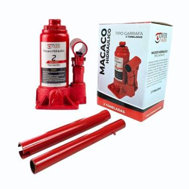 Imagem de Macaco Hidráulico Garrafa p/ Carro até 2 Toneladas Segurança Automotiv