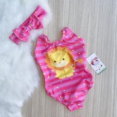 Imagem de Body Maio Suplex Infantil Temático Leãozinho - Joaninha Baby, 06M A 02