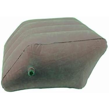 Imagem de Descanso inflável portátil do pé da perna da cunha da elevação para dormir o coxim do apoio do joelho entre as pernas, cinza